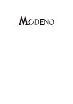 Preview for 20 page of MODENO Arden Owner'S Manual