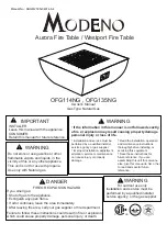 Preview for 1 page of MODENO Aurora Owner'S Manual