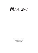 Preview for 20 page of MODENO Aurora Owner'S Manual