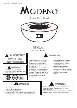 Предварительный просмотр 1 страницы MODENO Roca OFG107 Owner'S Manual
