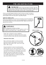 Предварительный просмотр 12 страницы MODENO Roca OFG107 Owner'S Manual