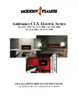 Modern Flames AL CLX 1150 Installation And Service Instructions Manual предпросмотр