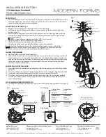 Preview for 2 page of Modern Forms 179 Series Installation Instructions