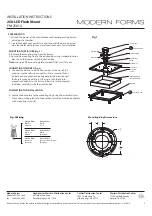 Preview for 2 page of Modern Forms 258-LED Flush Mount Installation Instructions