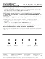 Preview for 1 page of Modern Forms 540-Outdoor Wall Sconce Series Installation Instructions