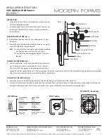 Предварительный просмотр 2 страницы Modern Forms 590 Outdoor Wall Sconce WS-W59017 Installation Instructions