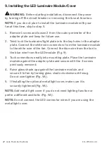 Preview for 22 page of Modern Forms Axis 44 Flush Installation Instructions Manual