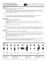 Modern Forms WS-24718 Installation Instruction предпросмотр