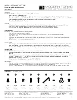 Предварительный просмотр 1 страницы Modern Forms WS-66641 Installation Instruction