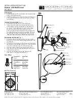 Предварительный просмотр 2 страницы Modern Forms WS-66641 Installation Instruction