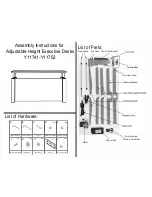 Modern Office Y11741 Assembly Instructions Manual предпросмотр