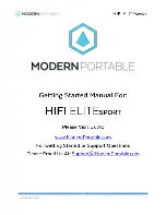 Modern Portable HIFI ELITE Sport Getting Started Manual preview