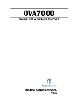 Modern Water OVA 7000 Routine Service Manual preview