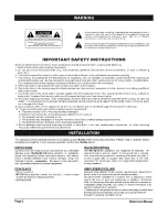 Preview for 4 page of Modify MC-VZ series Owner'S Manual