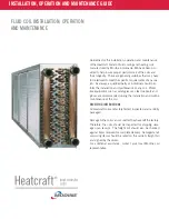 Modine Manufacturing Heatcraft 5WS1406C24.00 Installation, Operation And Maintenance Manual preview