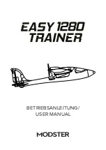 MODSTER EASY 1280 TRAINER User Manual preview