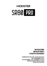 Предварительный просмотр 42 страницы MODSTER SR80 PRO User Manual