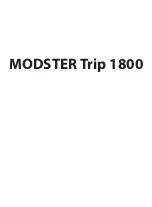 Preview for 1 page of MODSTER Trip 1800 Manual