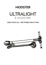 MODSTER ULTRALIGHT User Manual preview