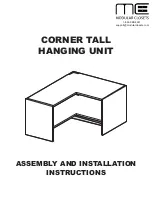 Preview for 1 page of Modular Closets Corner Tall Hanging Unit Assembly And Installation Instructions Manual