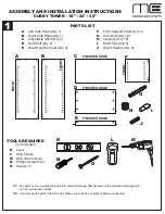 Preview for 2 page of Modular Closets Cubby Tower 18" Assembly And Installation Instructions Manual