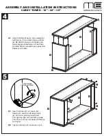 Preview for 4 page of Modular Closets Cubby Tower 18" Assembly And Installation Instructions Manual