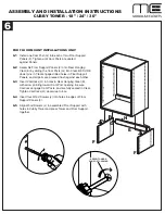 Preview for 5 page of Modular Closets Cubby Tower 18" Assembly And Installation Instructions Manual