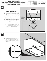 Preview for 5 page of Modular Closets TALL HANGING UNIT Assembly And Installation Instructions Manual