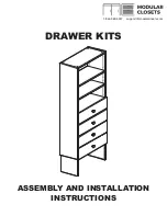 Modular Closets Vista Drawer Kit Assembly And Installation Instructions preview