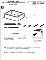 Preview for 2 page of Modular Closets Vista Drawer Kit Assembly And Installation Instructions