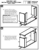 Preview for 4 page of Modular Closets Vista Short Tower Assembly And Installation Instructions Manual