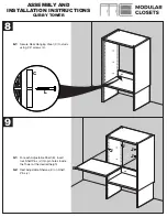 Preview for 7 page of Modular Closets Vista Short Tower Assembly And Installation Instructions Manual