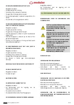 Preview for 64 page of Modular 600-650 Installation, Use And Maintenance Manual