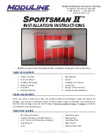 Moduline Sportsman II Installation Instructions Manual preview