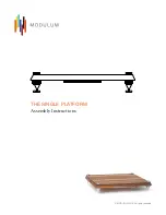 Предварительный просмотр 1 страницы Modulum THE SINGLE PLATFORM Assembly Instructions