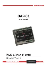 Предварительный просмотр 1 страницы Modus DAP-01 User Manual