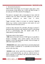 Preview for 4 page of Modus DAP-01 User Manual