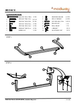 Предварительный просмотр 2 страницы modway Billie MOD-6212-GRY Manual
