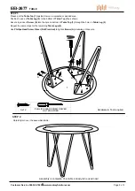 Предварительный просмотр 2 страницы modway EEI-2677 Assembly Instructions