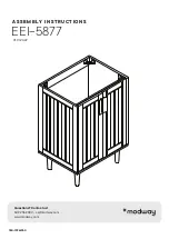 modway EEI-5877 Assembly Instructions Manual предпросмотр