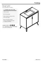 Предварительный просмотр 10 страницы modway Energize EEI-5549 Assembly Instructions Manual