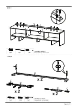 Preview for 6 page of modway KIREI HIGH TV 180 2L Assembly Instructions Manual