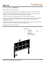 Предварительный просмотр 1 страницы modway MOD-6198 Quick Start Manual