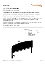 Preview for 1 page of modway MOD-6205 Accessories Assembly Instructions