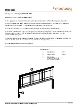 modway MOD-6223 Quick Start Manual предпросмотр