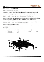 Предварительный просмотр 1 страницы modway MOD-6247 Quick Start Manual