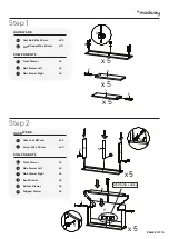 Предварительный просмотр 3 страницы modway Transmit MOD-7020 Assembly Instructions Manual