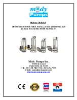 Mody Pumps MSVSS Operating Instructions - Installation Maintenance preview