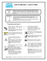 Preview for 2 page of Mody Pumps MSVSS Operating Instructions - Installation Maintenance