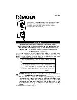 Предварительный просмотр 1 страницы Moen 3429NLBL User Manual